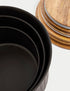 Set of 3 Ribbed Stacking Cake Tins